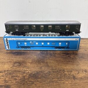 Marklin 4026 Vintage HO German Federal Railway Express Train Luggage Van LN/Box